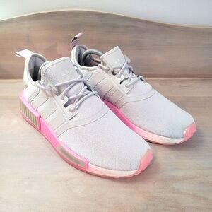 adidas Women's Sneakers in Light Gray and Pink